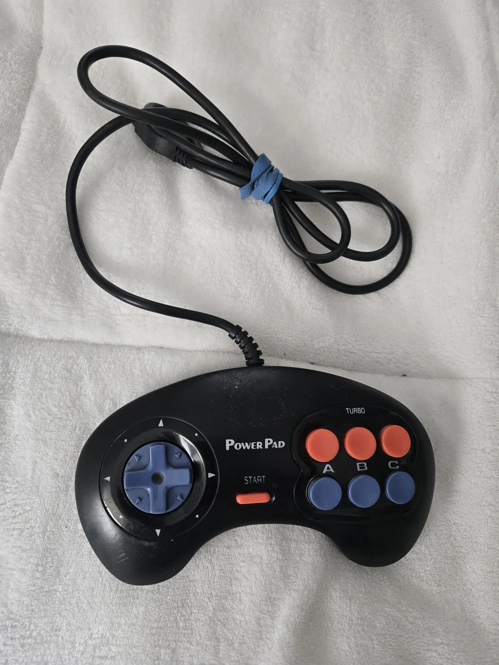 Sega Genesis PowerPad Controller Model 6 Button Controller with Turbo